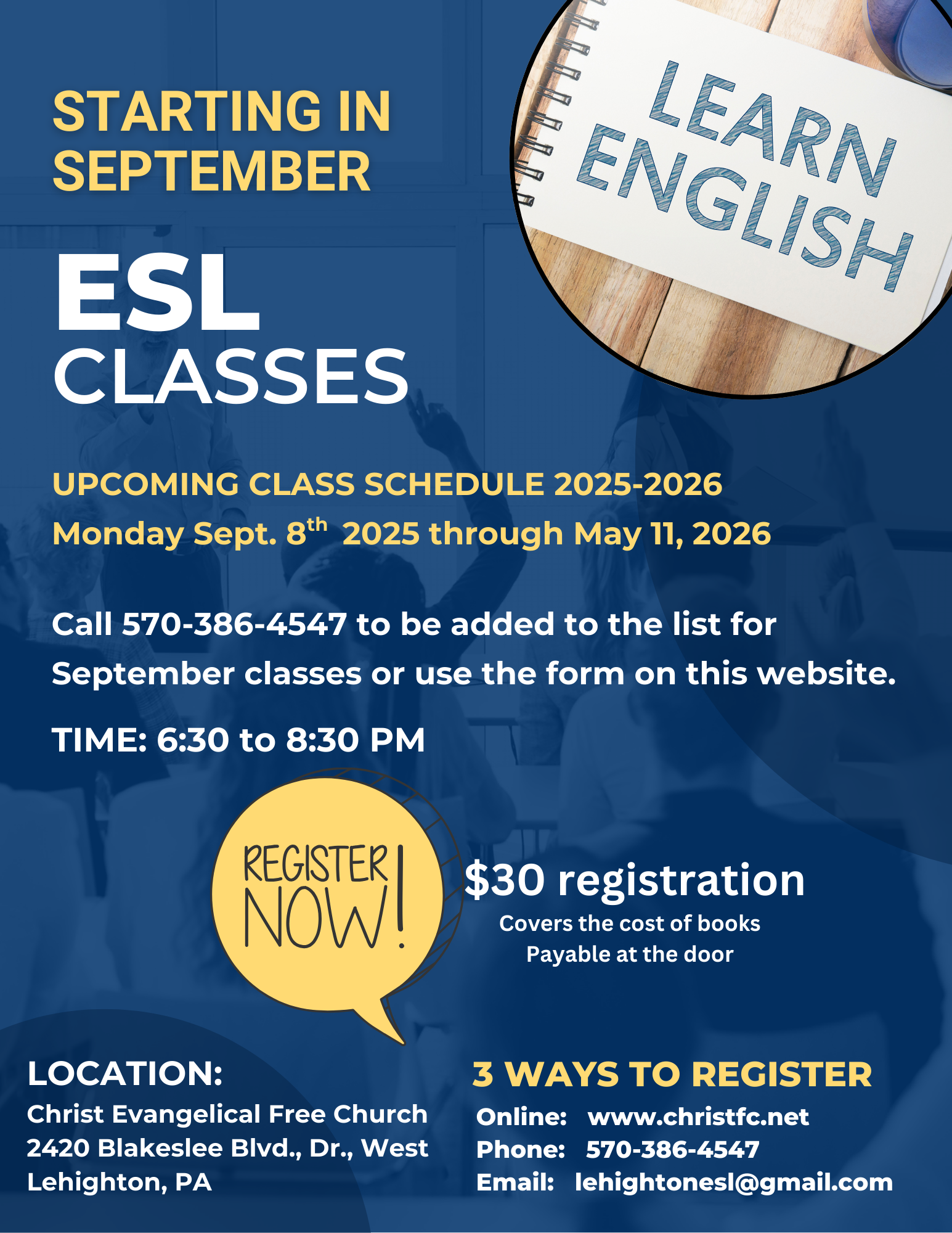 ESL 2025-2026